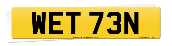 Registration number WET 73N